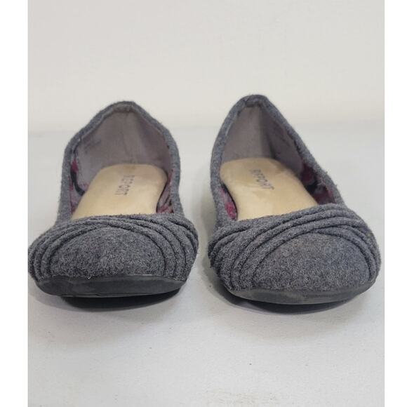 Report Shoes Womens 8.5 Gray Flats Slip On Casual Relaxed Modern Shoe Gay Wool - Picture 5 of 9